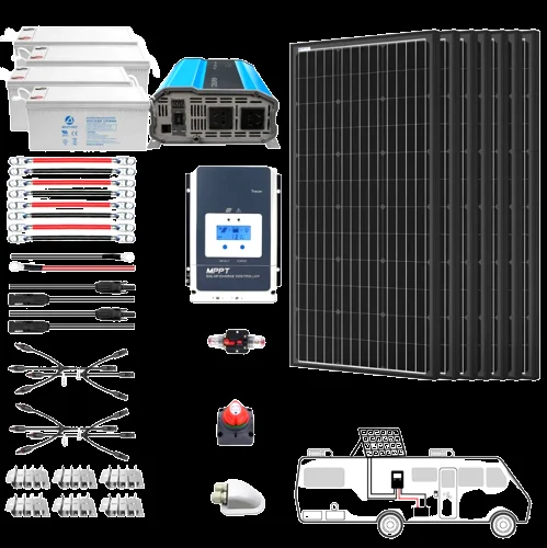 Acopower 600W Mono Black RV Solar System