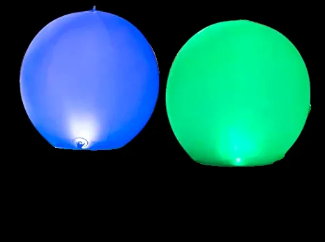hapikay solar pool lights in green ang blue colors