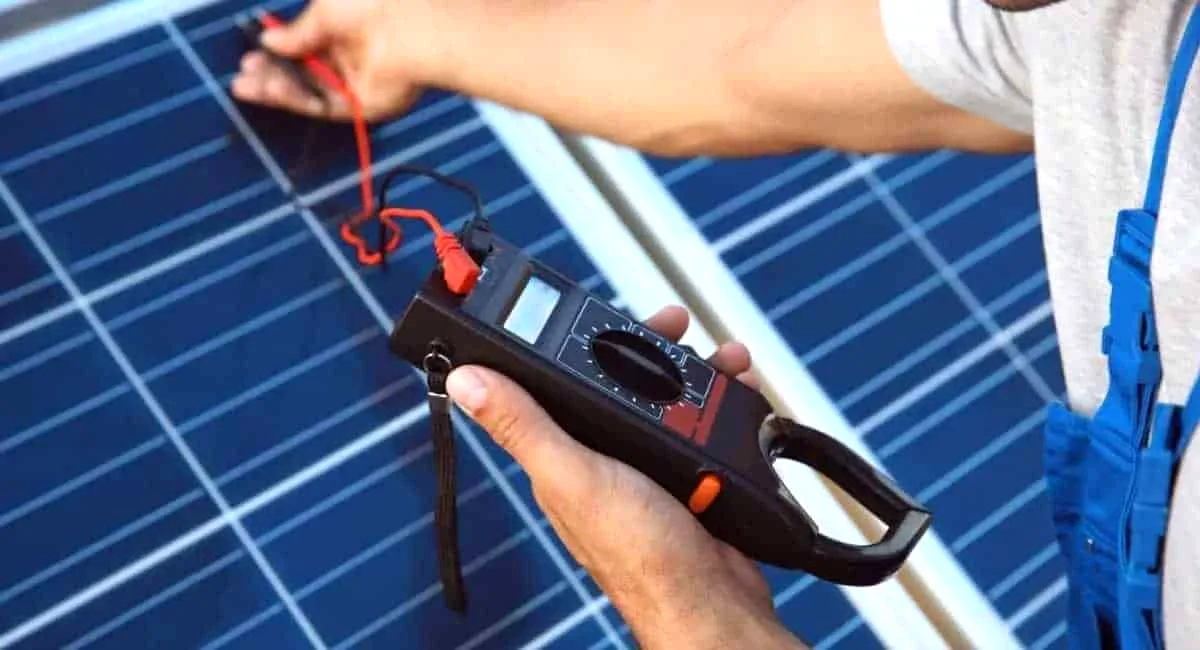 testing solar panels