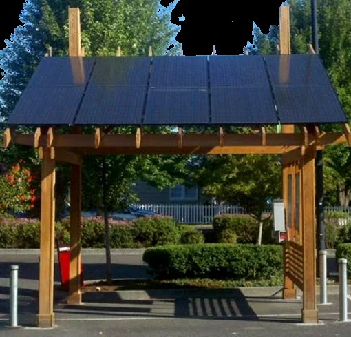 outdoor solar powered pergola