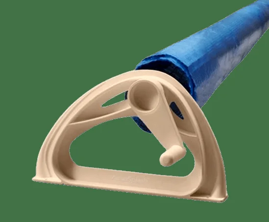 solar pool cover with reel