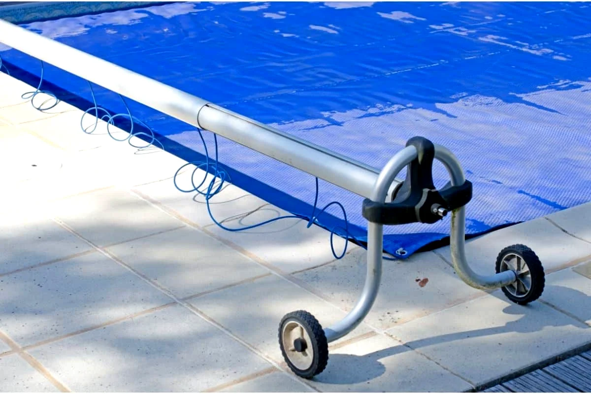 solar pool cover reel